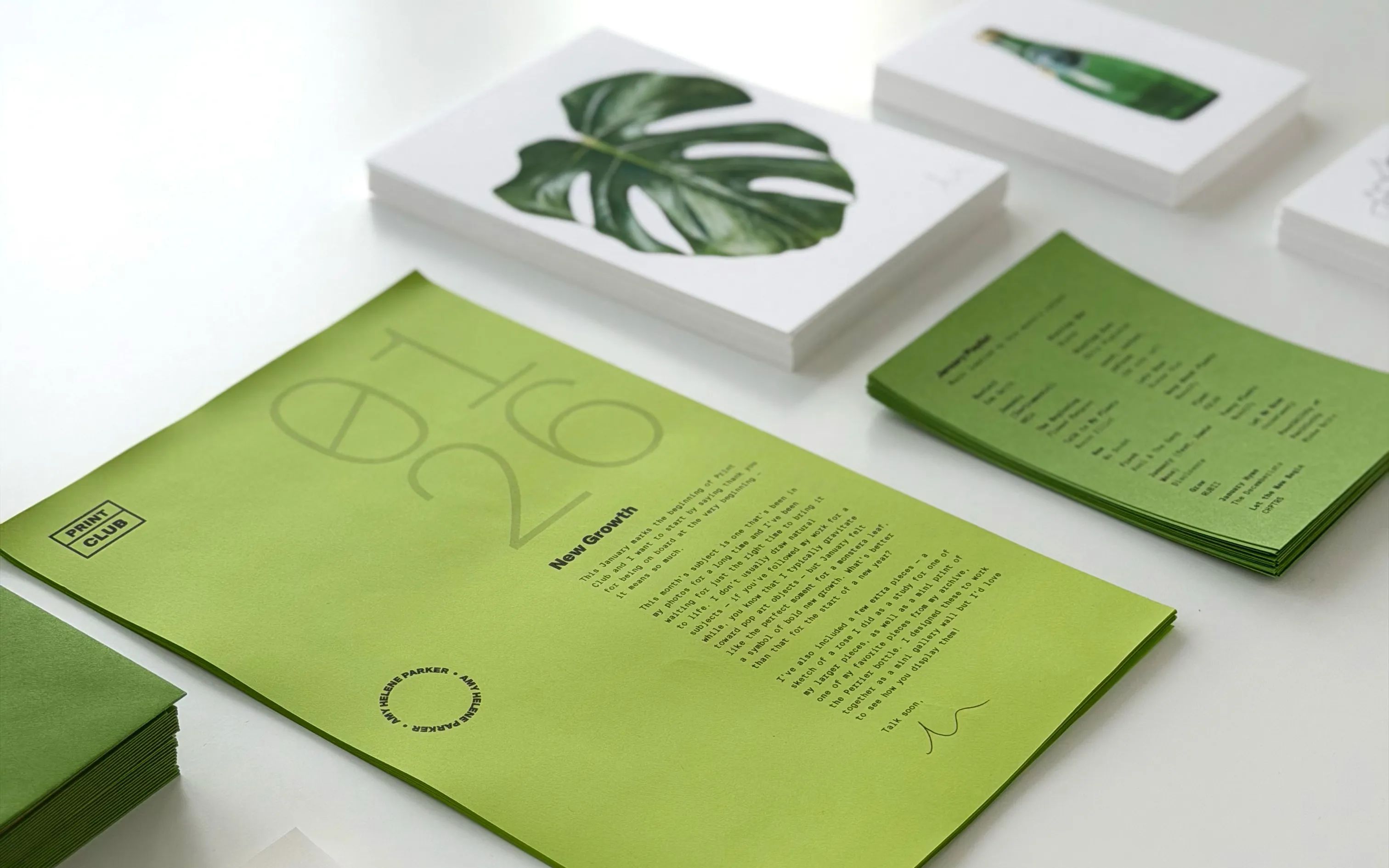 Print Club monthly mailer